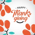 Happy Thanks Giving Vector Template Design Illustration Royalty Free Stock Photo