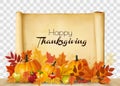 Happy Thanksgiving background with autumn vegetables