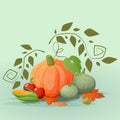 Happy Thanksgiving background illustration