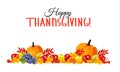 Happy Thanksgiving Background. Royalty Free Stock Photo