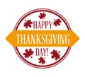 Happy thanksgiving card Royalty Free Stock Photo