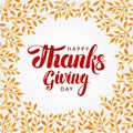 Happy thanksgiving day background Royalty Free Stock Photo