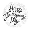 Happy Thanksgiving Day Background with Shiny Autumn Natural Leaves Royalty Free Stock Photo