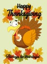 Happy Thanksgiving day, always be thanksful ilustration best for banner and poster advertising