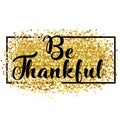 Happy Thanksgiving day card, thankful Royalty Free Stock Photo