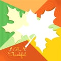 Happy thanksgiving day celebration background and border template