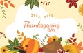 Happy Thanksgiving Day Food Background Thanks Giving