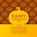 Happy Thanksgiving Day greeting card Royalty Free Stock Photo