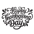 Happy Thanksgiving day, lettering