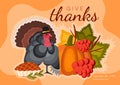 Happy Thanksgiving Day Poster Royalty Free Stock Photo