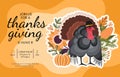 Happy Thanksgiving Day Poster Royalty Free Stock Photo