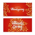 Happy thanksgiving day template Royalty Free Stock Photo