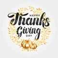 Happy thanksgiving day wreath