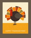 Happy Thanksgiving turkey card