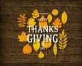 Happy Thanksgiving holiday banner Royalty Free Stock Photo