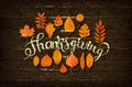 Happy Thanksgiving holiday banner Royalty Free Stock Photo