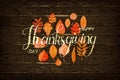 Happy Thanksgiving holiday banner Royalty Free Stock Photo