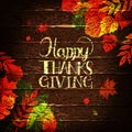 Happy Thanksgiving holiday banner Royalty Free Stock Photo