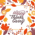Happy thanksgiving holiday design