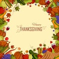 Happy Thanksgiving holiday festival background