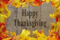 Happy Thanksgiving Message Royalty Free Stock Photo