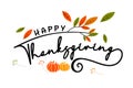 Happy Thanksgiving message Royalty Free Stock Photo