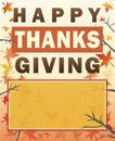 Happy Thanksgiving Poster with personalized message