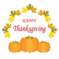 Hand drawn Happy Thanksgiving poster Royalty Free Stock Photo