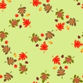 Happy Thanksgiving bright seamless pattern Royalty Free Stock Photo