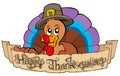 Happy Thanksgiving theme 1 Royalty Free Stock Photo