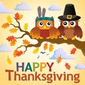 Happy Thanksgiving theme 3 Royalty Free Stock Photo