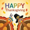 Happy Thanksgiving theme 7 Royalty Free Stock Photo