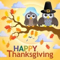 Happy Thanksgiving theme 4 Royalty Free Stock Photo