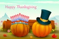 Happy Thanksgiving wallpaper background Royalty Free Stock Photo