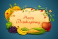 Happy Thanksgiving wallpaper background Royalty Free Stock Photo