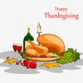 Happy Thanksgiving wallpaper background Royalty Free Stock Photo