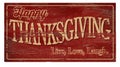 Happy Thanksgiving Wood Plaque Live Love Laugh Royalty Free Stock Photo