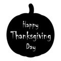 Happy Thanskgiving Day, Halloween icon vector. Pumpkin flat silhouette on a white background