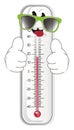 Happy thermometer show gesture