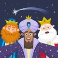 Three wise men taking a selfie Royalty Free Stock Photo