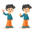 Happy THumb Up Young Boy Expressions Royalty Free Stock Photo