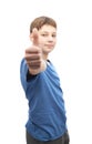Happy thumbs up young boy Royalty Free Stock Photo