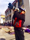 happy tibetan girl