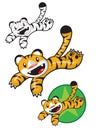 Happy Tiger Jumping
