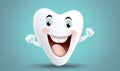 happy tooth cartoon character makes dental visits fun Creating using generative AI tools