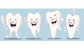 happy tooth cartoon character makes dental visits fun Creating using generative AI tools