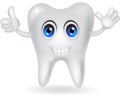 Happy tooth cartoon Royalty Free Stock Photo