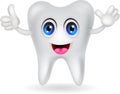 Happy tooth cartoon Royalty Free Stock Photo