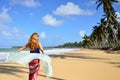 Playa LImon beach on Dominican Republic