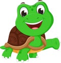 Happy turtle cartoon